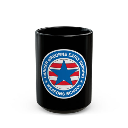 CAEWWS Carrier Airborne Early Warning Weapons School (U.S. Navy) Black Coffee Mug-15oz-The Sticker Space