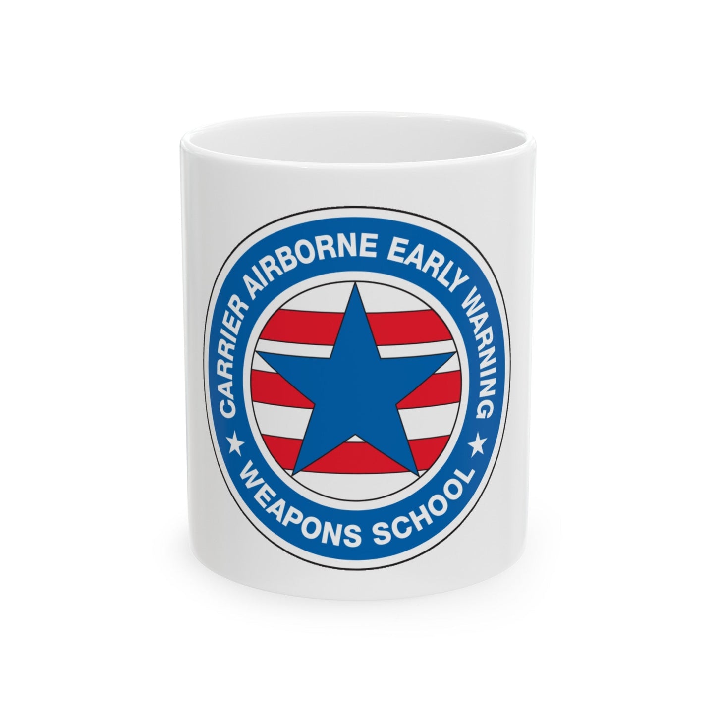 CAEWWS Carrier Airborne Early Warning Weapons School (U.S. Navy) White Coffee Mug-11oz-The Sticker Space