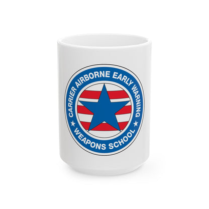 CAEWWS Carrier Airborne Early Warning Weapons School (U.S. Navy) White Coffee Mug-15oz-The Sticker Space