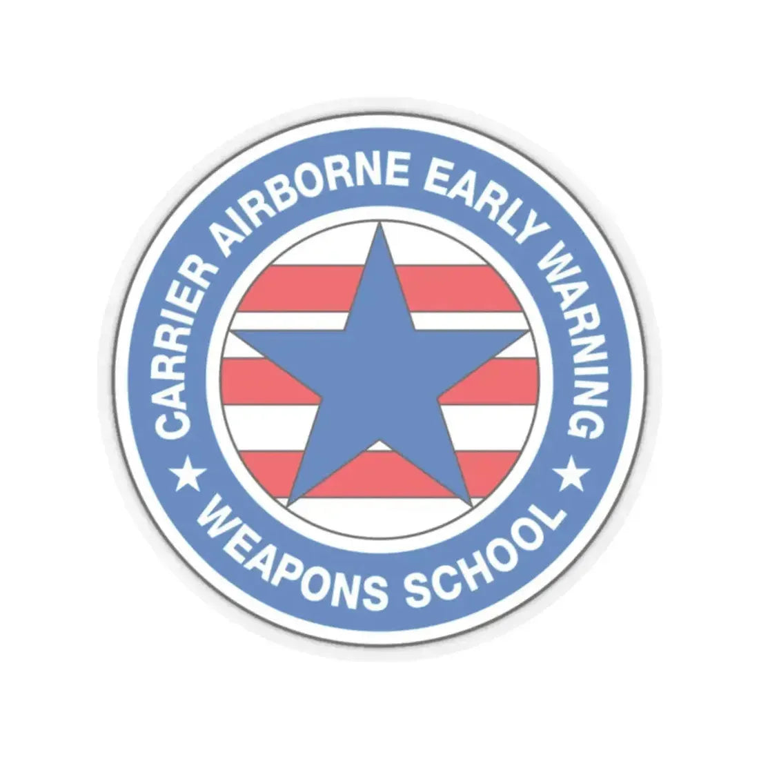 CAEWWS Carrier Airborne Early Warning Weapons School (U.S. Navy) STICKER Vinyl Kiss-Cut Decal 2 Inch Transparent - The Sticker Space