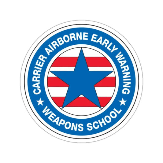 CAEWWS Carrier Airborne Early Warning Weapons School (U.S. Navy) STICKER Vinyl Kiss-Cut Decal 2 Inch White - The Sticker Space