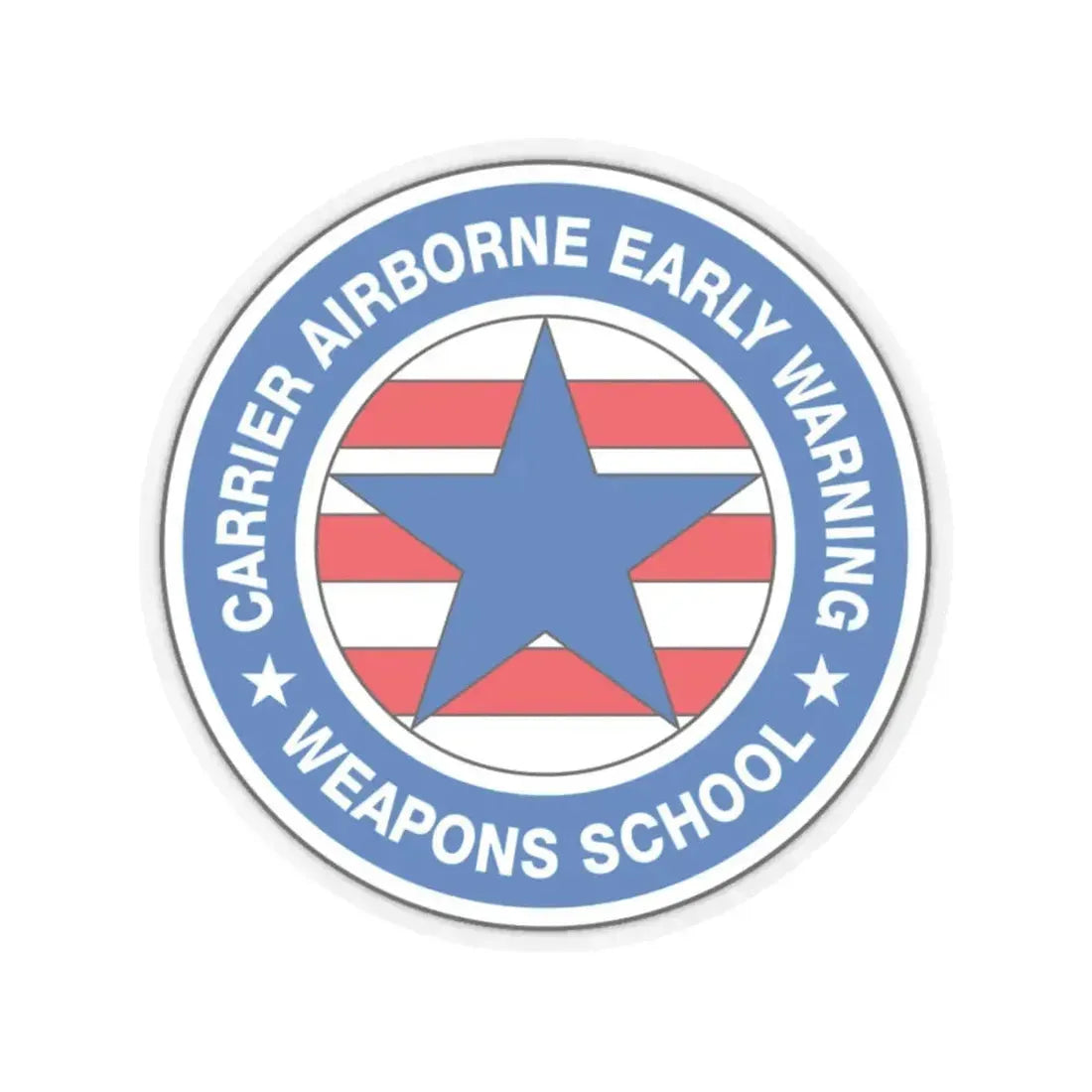 CAEWWS Carrier Airborne Early Warning Weapons School (U.S. Navy) STICKER Vinyl Kiss-Cut Decal 4 Inch Transparent - The Sticker Space