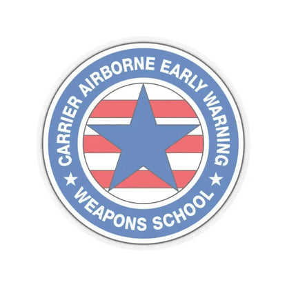 CAEWWS Carrier Airborne Early Warning Weapons School (U.S. Navy) STICKER Vinyl Kiss-Cut Decal 4 Inch Transparent - The Sticker Space