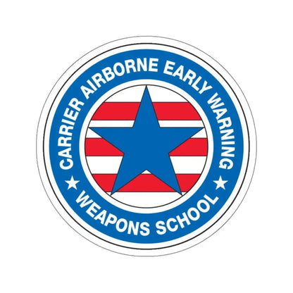 CAEWWS Carrier Airborne Early Warning Weapons School (U.S. Navy) STICKER Vinyl Kiss-Cut Decal 4 Inch White - The Sticker Space