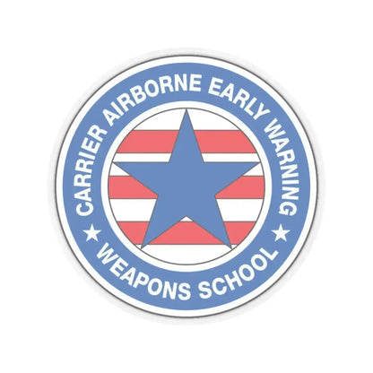 CAEWWS Carrier Airborne Early Warning Weapons School (U.S. Navy) STICKER Vinyl Kiss-Cut Decal 6 Inch Transparent - The Sticker Space
