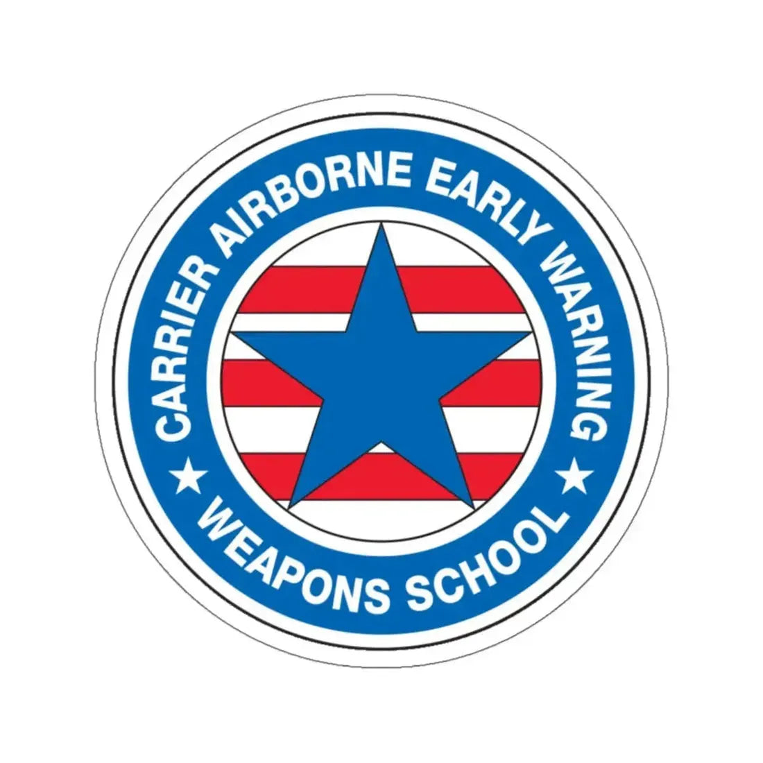 CAEWWS Carrier Airborne Early Warning Weapons School (U.S. Navy) STICKER Vinyl Kiss-Cut Decal 6 Inch White - The Sticker Space