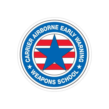 CAEWWS Carrier Airborne Early Warning Weapons School (U.S. Navy) Transparent STICKER Die-Cut Vinyl Decal - The Sticker Space