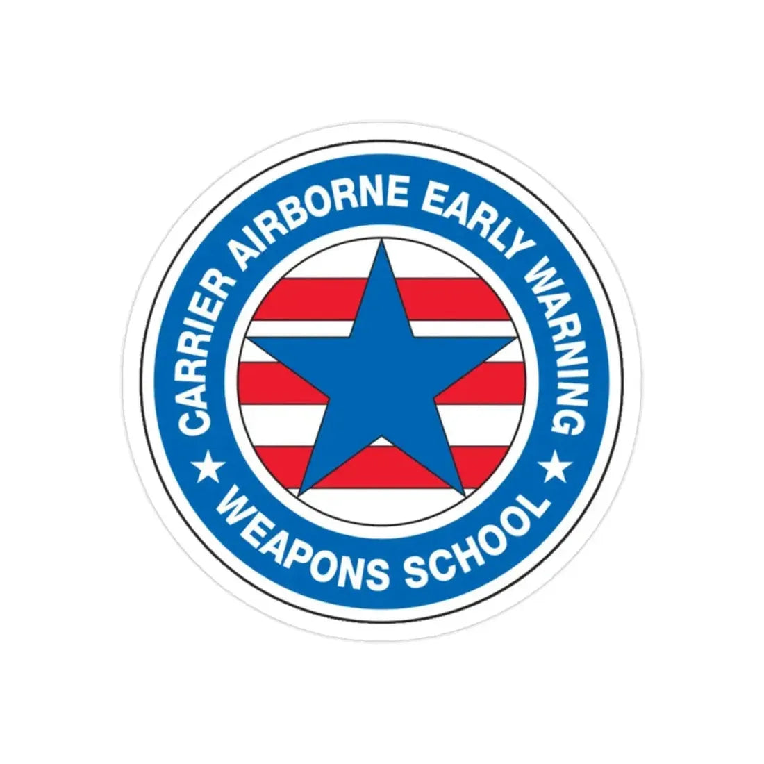 CAEWWS Carrier Airborne Early Warning Weapons School (U.S. Navy) Transparent STICKER Die-Cut Vinyl Decal - The Sticker Space