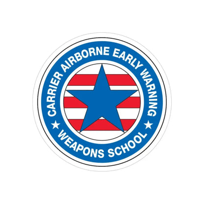 CAEWWS Carrier Airborne Early Warning Weapons School (U.S. Navy) Transparent STICKER Die-Cut Vinyl Decal - The Sticker Space