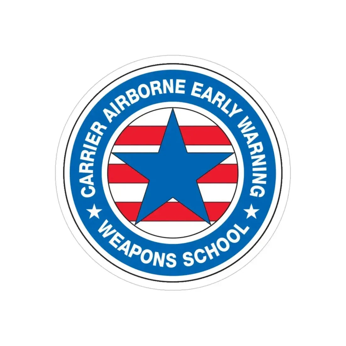 CAEWWS Carrier Airborne Early Warning Weapons School (U.S. Navy) Transparent STICKER Die-Cut Vinyl Decal - The Sticker Space