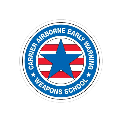 CAEWWS Carrier Airborne Early Warning Weapons School (U.S. Navy) Transparent STICKER Die-Cut Vinyl Decal - The Sticker Space