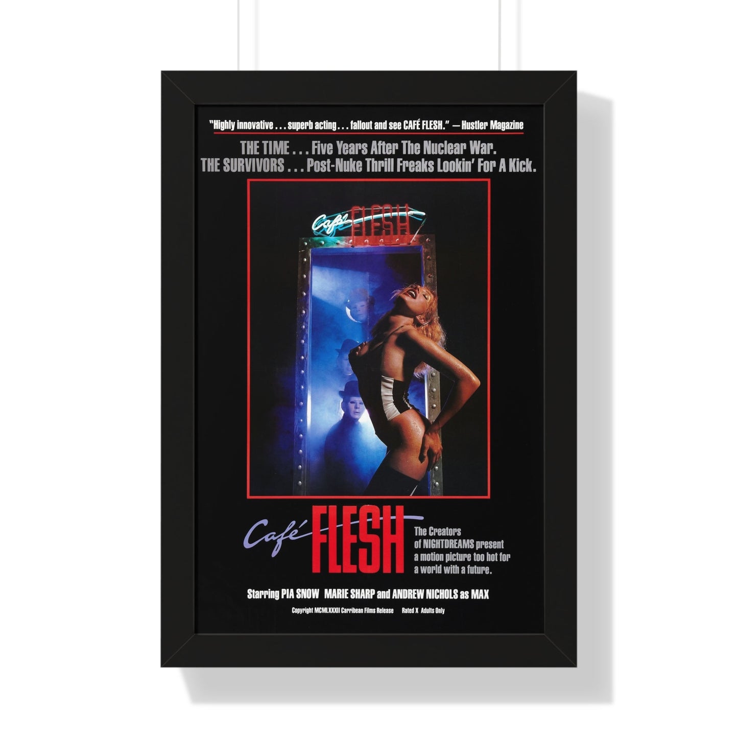 CAFE FLESH 1982 - Framed Movie Poster-16″ x 24″-The Sticker Space