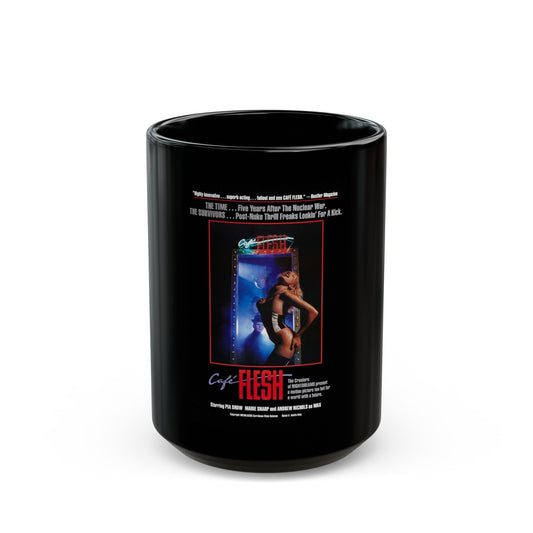 CAFE FLESH 1982 Movie Poster - Black Coffee Mug-15oz-The Sticker Space