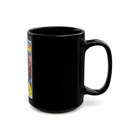 CAGED 1950 Movie Poster - Black Coffee Mug-The Sticker Space