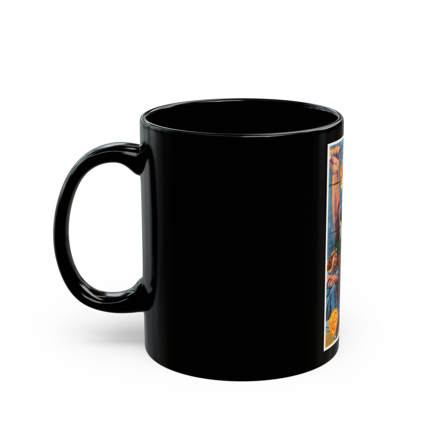 CAGED 1950 Movie Poster - Black Coffee Mug-The Sticker Space