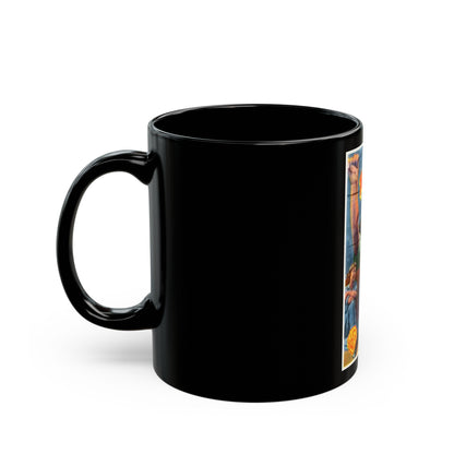 CAGED 1950 Movie Poster - Black Coffee Mug-The Sticker Space