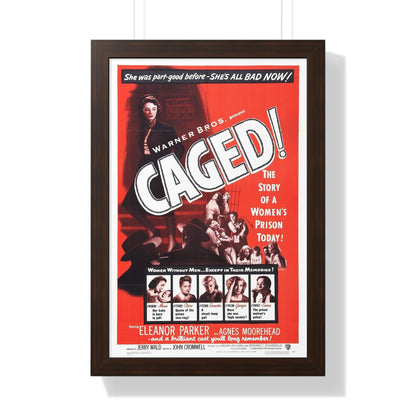 CAGED! (2) 1950 - Framed Movie Poster-16″ x 24″-The Sticker Space