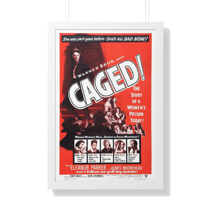 CAGED! (2) 1950 - Framed Movie Poster-20" x 30"-The Sticker Space