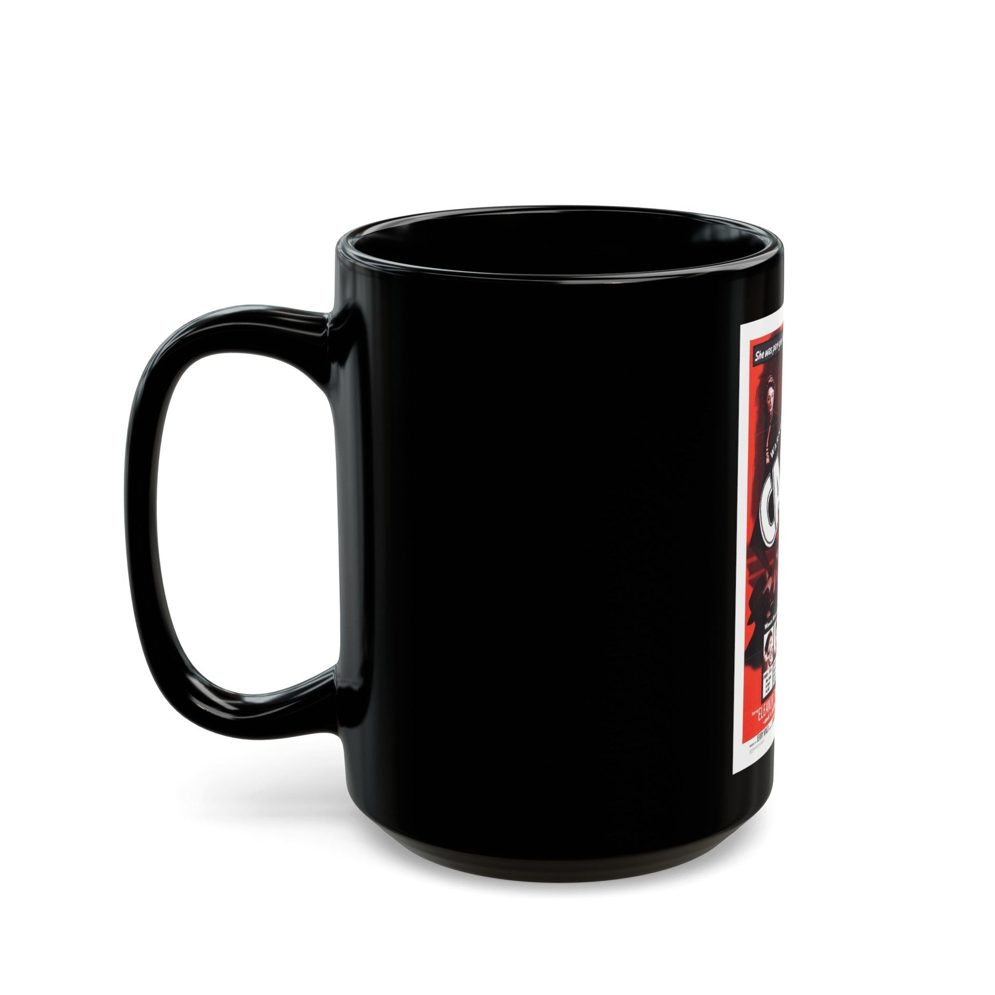 CAGED! (2) 1950 Movie Poster - Black Coffee Mug-The Sticker Space