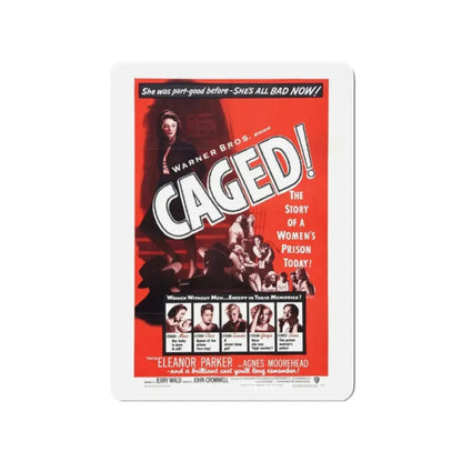 CAGED! (2) 1950 Movie Poster - Refrigerator Magnet 2 Inch - The Sticker Space