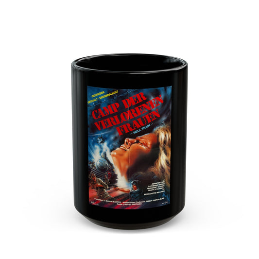 CAGED FURY (GERMAN) 1983 Movie Poster - Black Coffee Mug-15oz-The Sticker Space