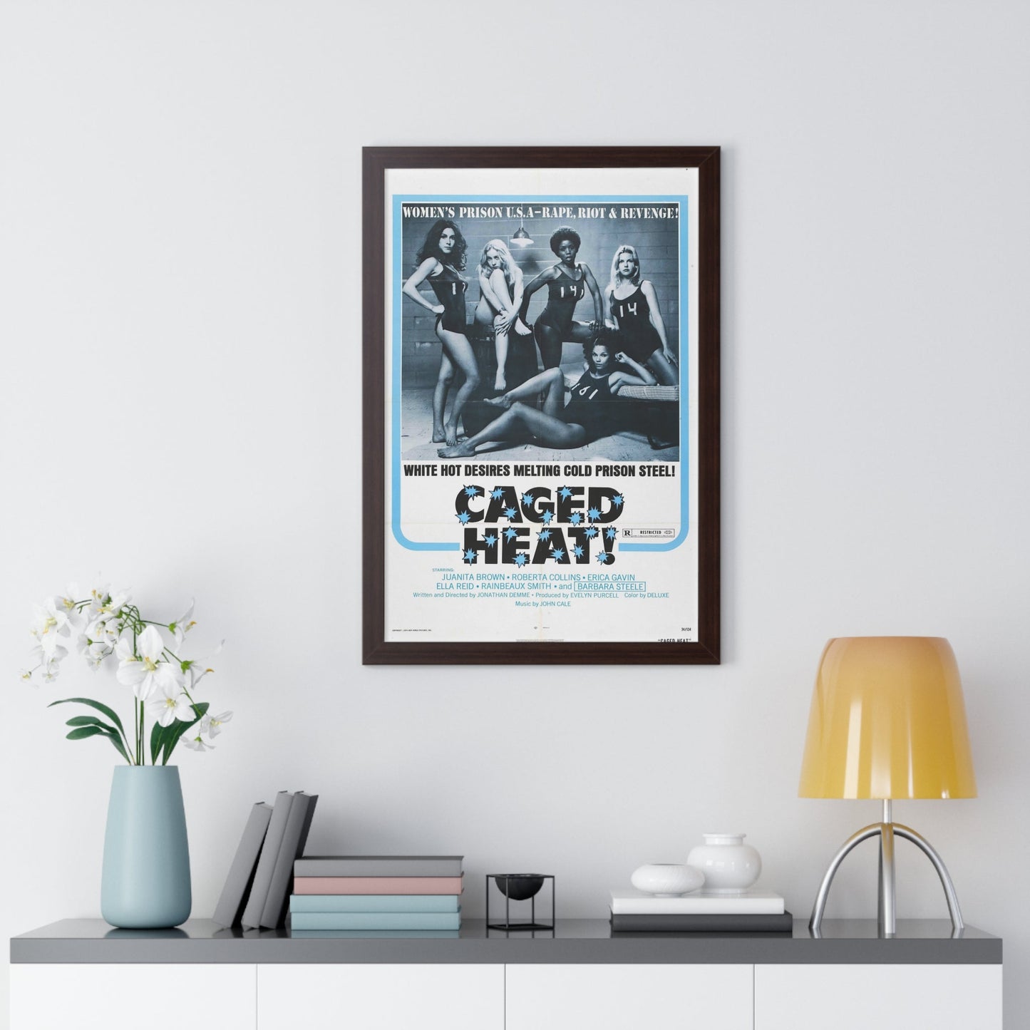 CAGED HEAT! 1974 - Framed Movie Poster-The Sticker Space