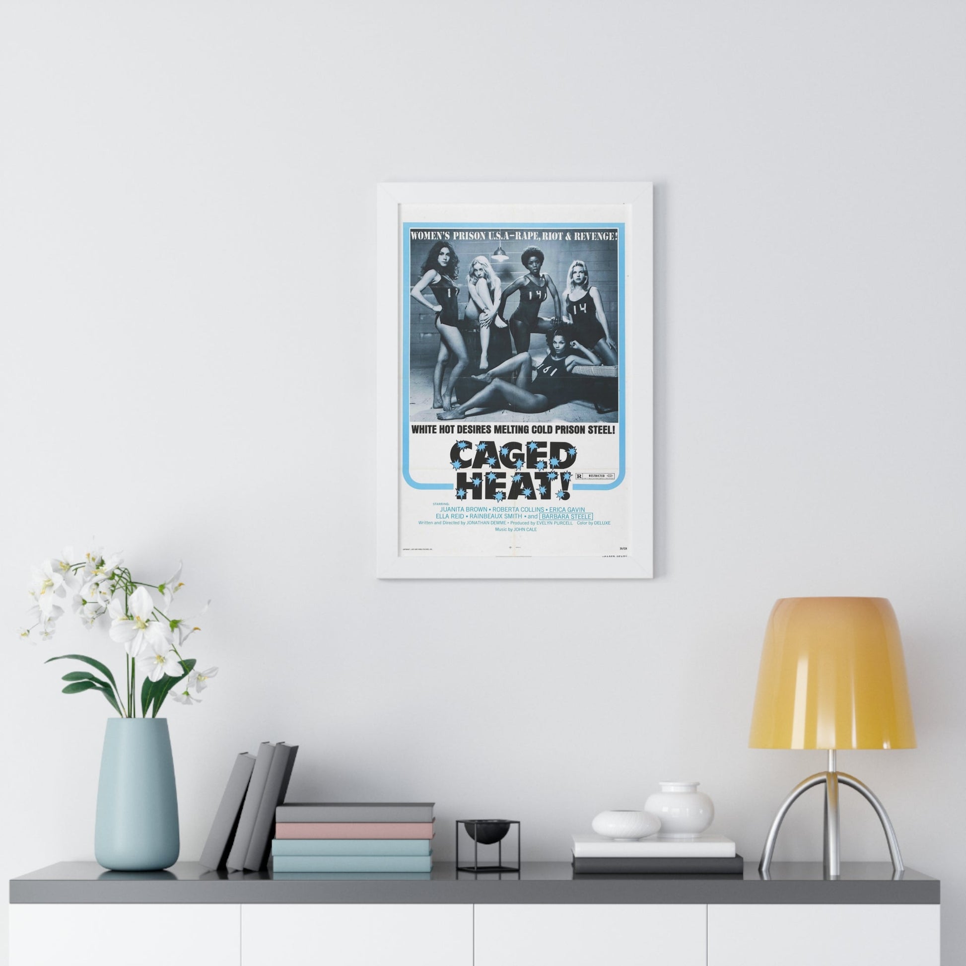 CAGED HEAT! 1974 - Framed Movie Poster-The Sticker Space