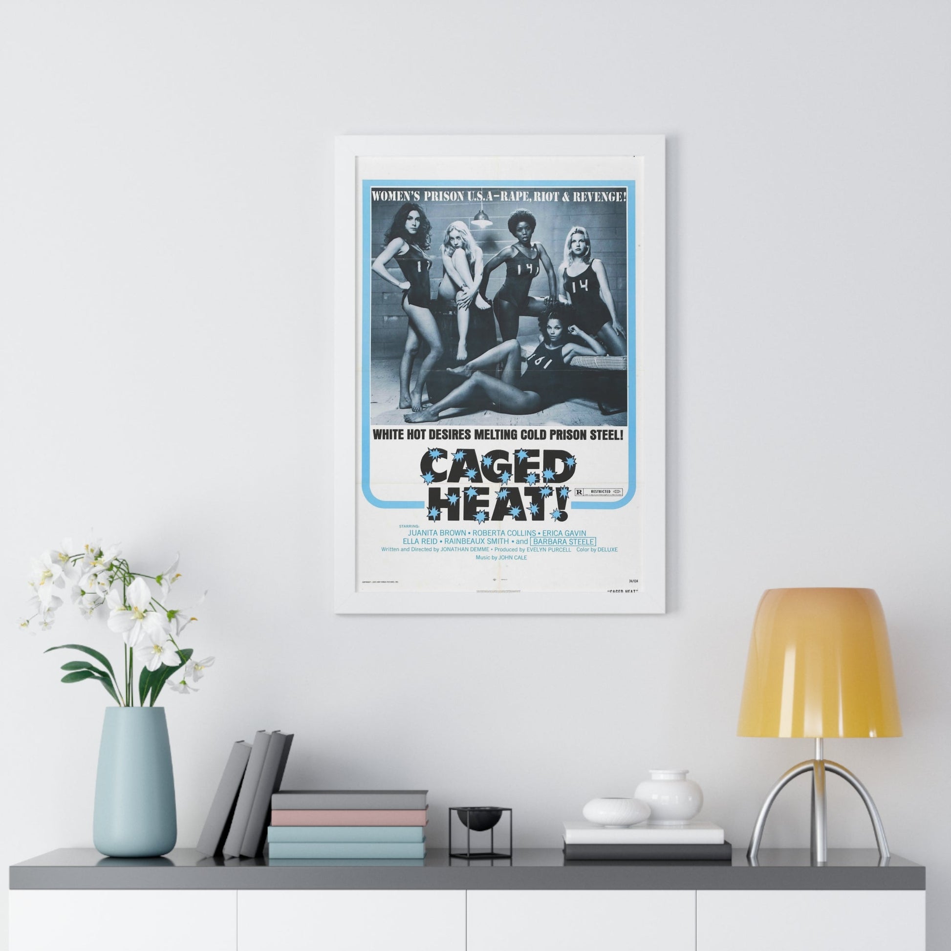 CAGED HEAT! 1974 - Framed Movie Poster-The Sticker Space