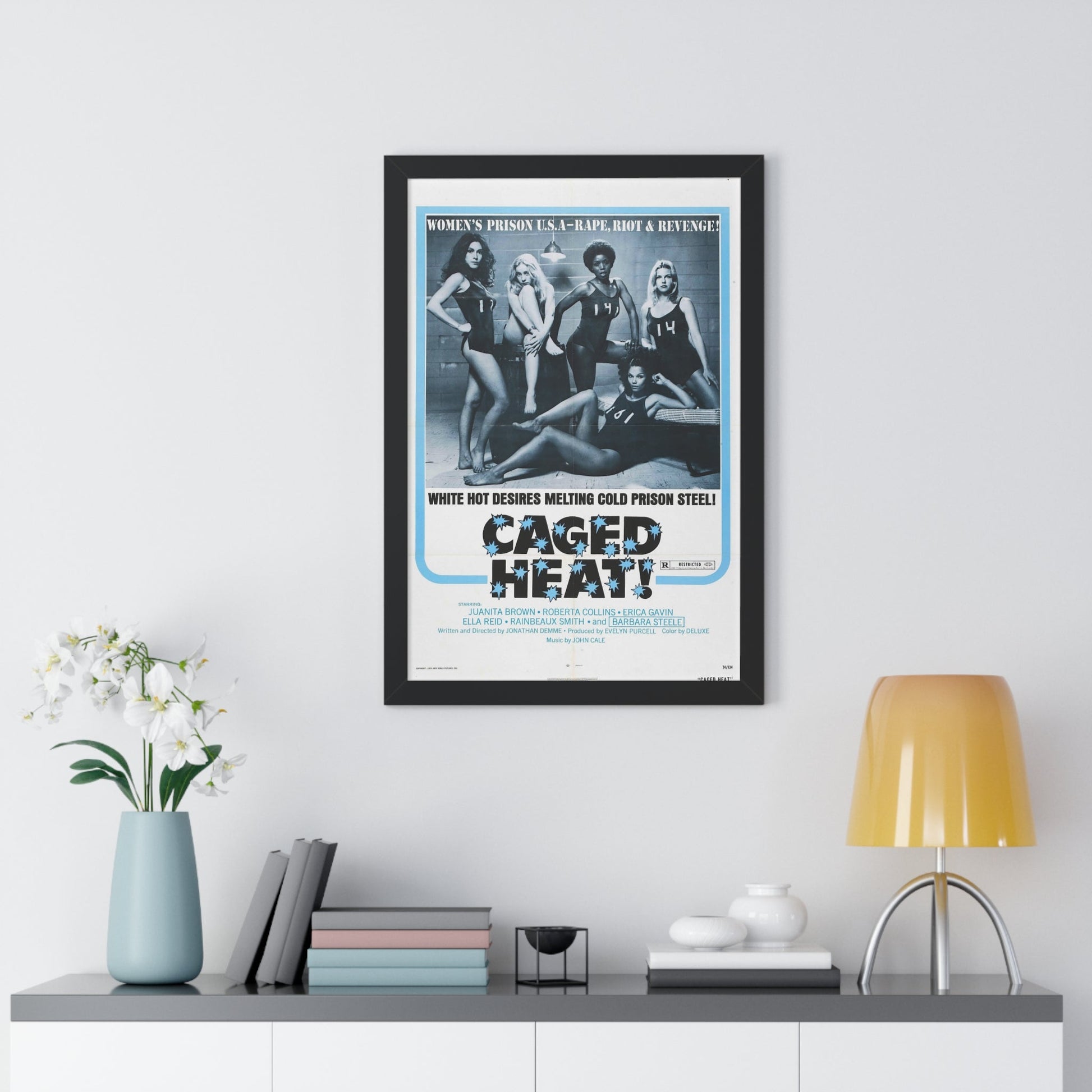 CAGED HEAT! 1974 - Framed Movie Poster-The Sticker Space