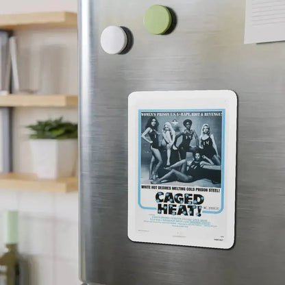 CAGED HEAT! 1974 Movie Poster - Refrigerator Magnet - The Sticker Space