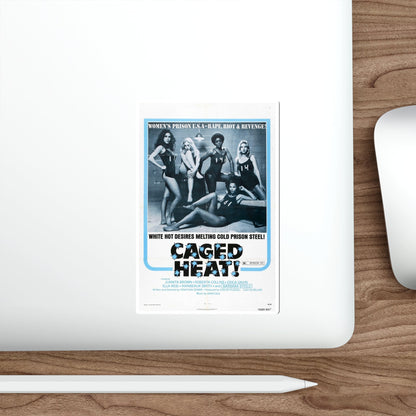 CAGED HEAT! 1974 Movie Poster STICKER Vinyl Die-Cut Decal-The Sticker Space