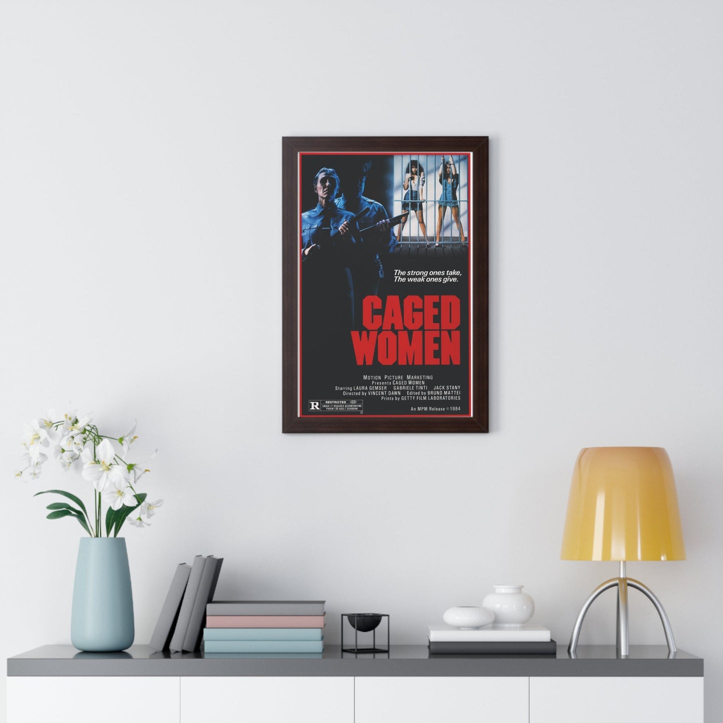 CAGED WOMEN 1970 - Framed Movie Poster-The Sticker Space