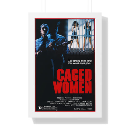 CAGED WOMEN 1970 - Framed Movie Poster-16″ x 24″-The Sticker Space