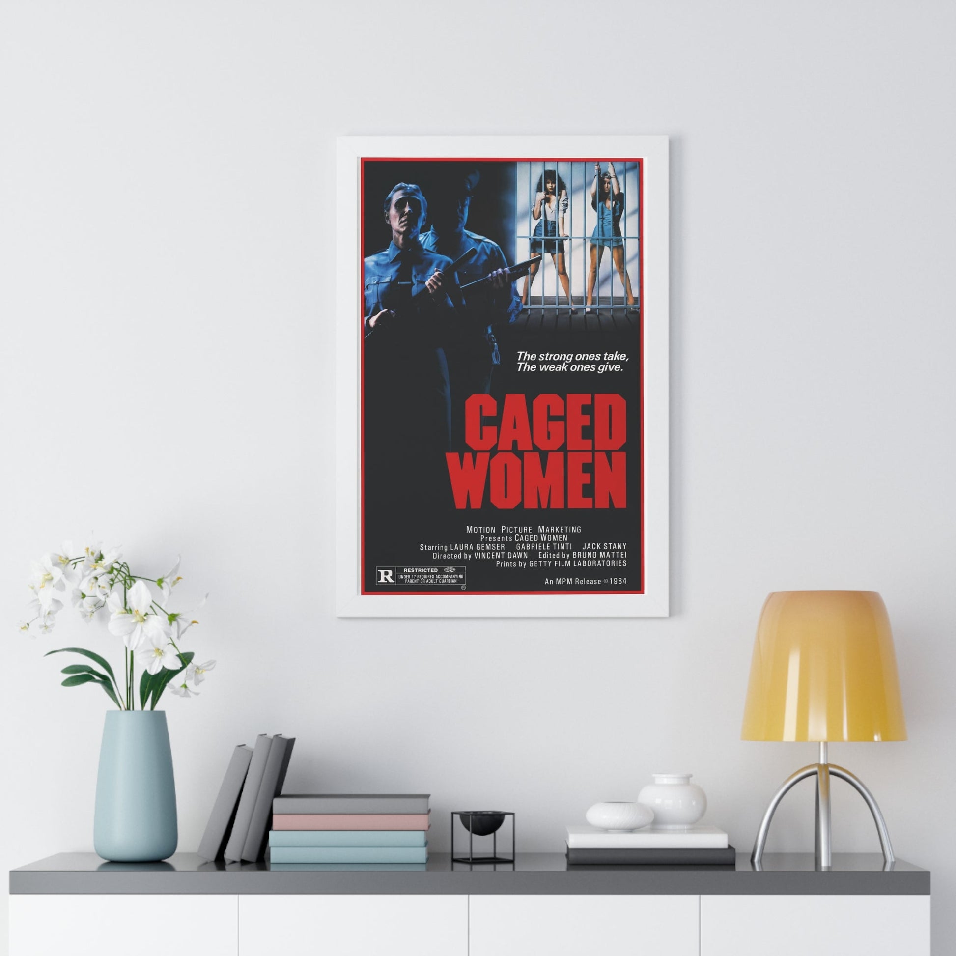 CAGED WOMEN 1970 - Framed Movie Poster-The Sticker Space