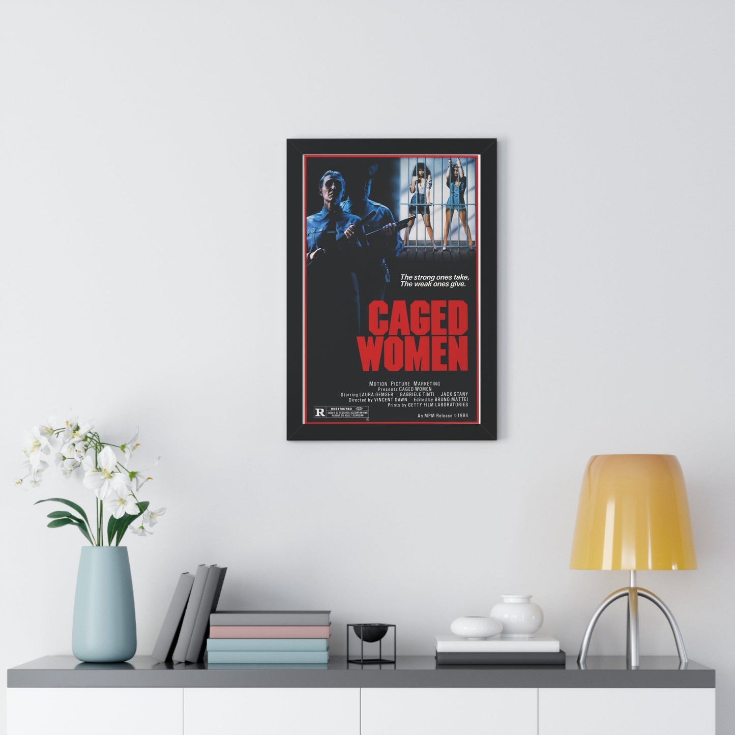 CAGED WOMEN 1970 - Framed Movie Poster-The Sticker Space