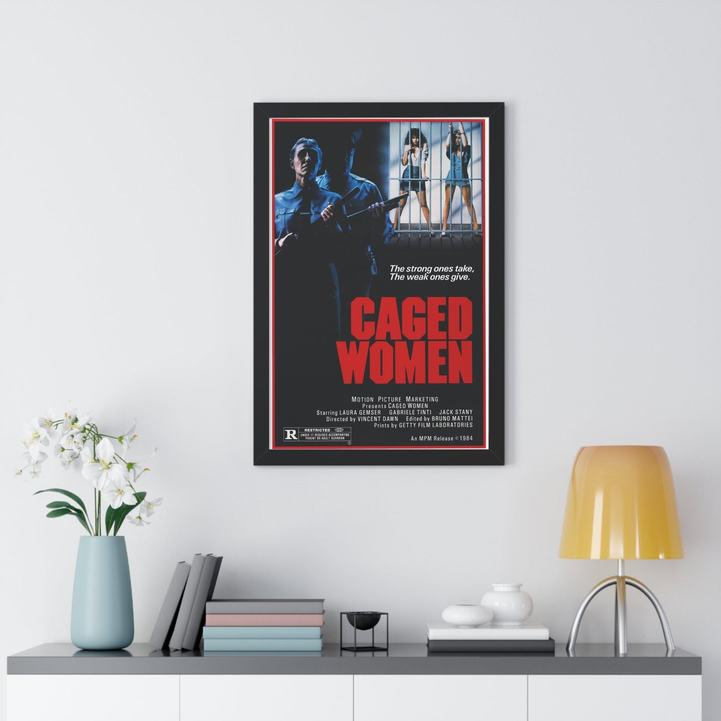 CAGED WOMEN 1970 - Framed Movie Poster-The Sticker Space