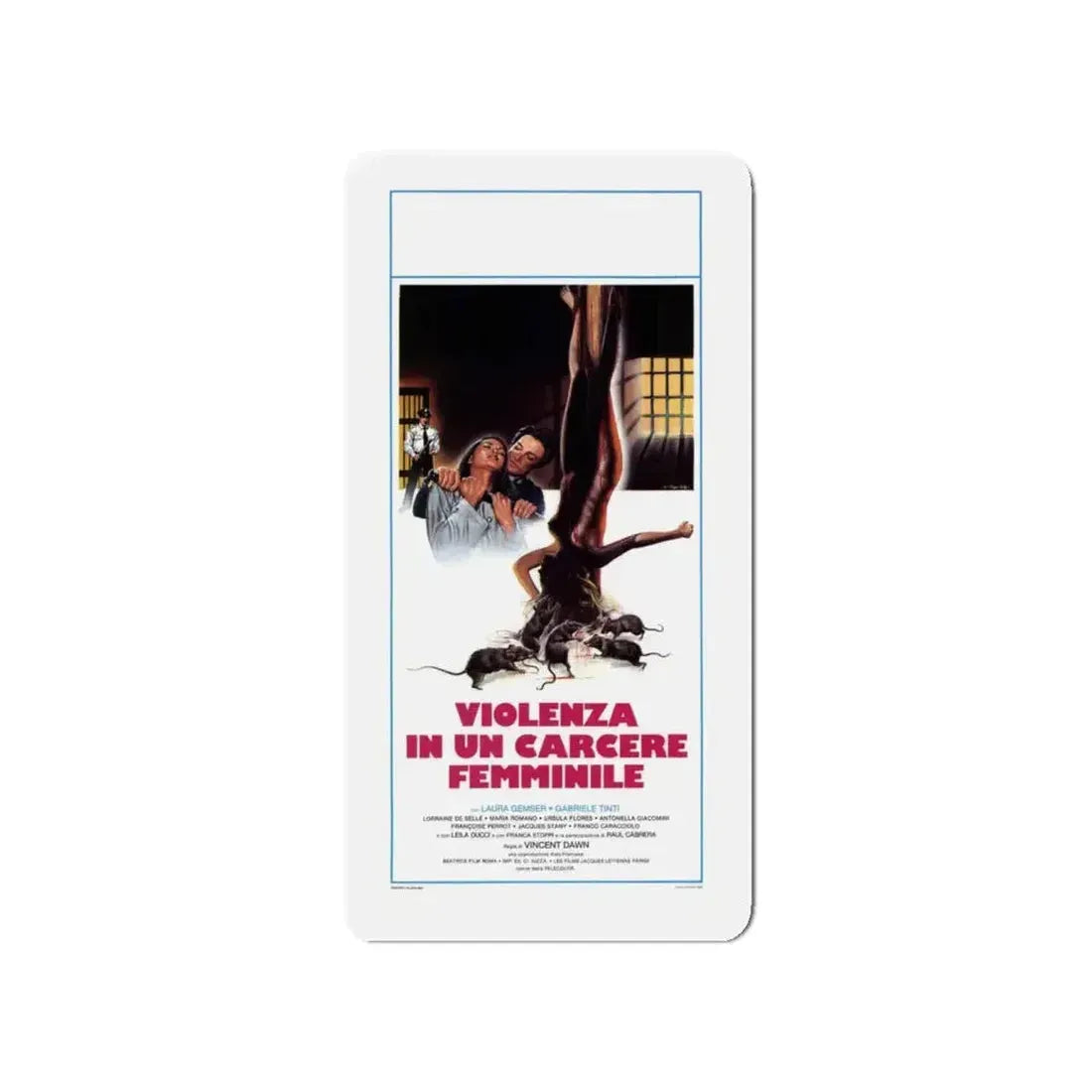 CAGED WOMEN (ITALIAN) 1970 Movie Poster - Refrigerator Magnet - The Sticker Space