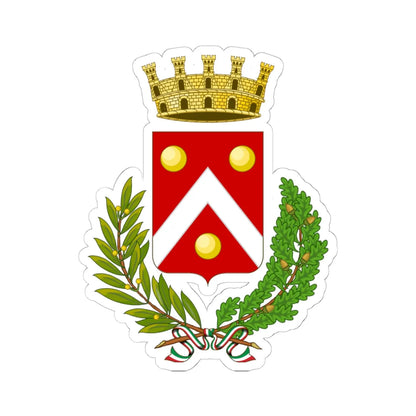 Cagli-Stemma (Italy) (Coat of Arms) STICKER Vinyl Kiss-Cut Decal 6 Inch White - The Sticker Space