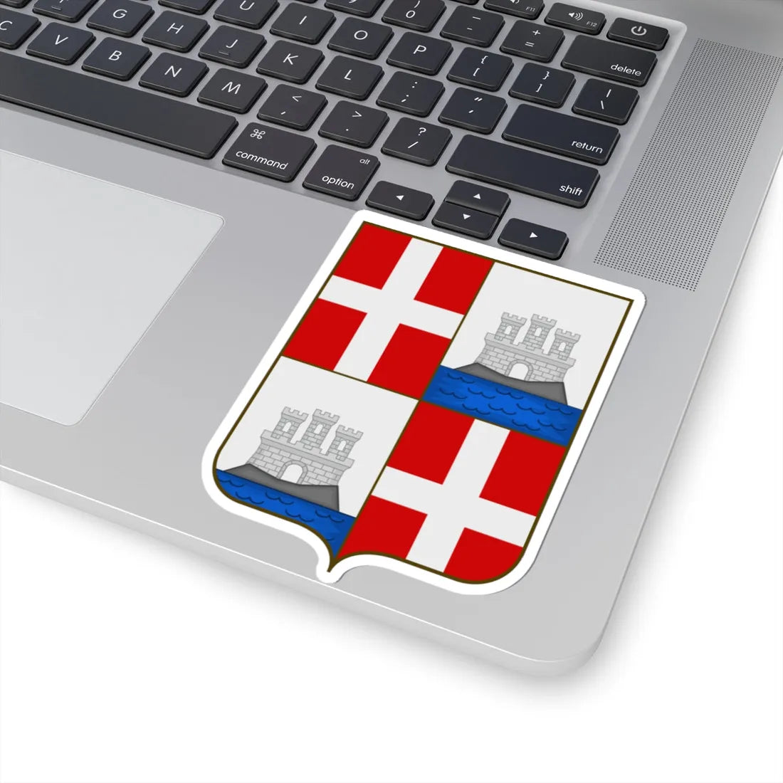 Cagliari coat of arms escutcheon (Italy) (Coat of Arms) STICKER Vinyl Kiss-Cut Decal - The Sticker Space