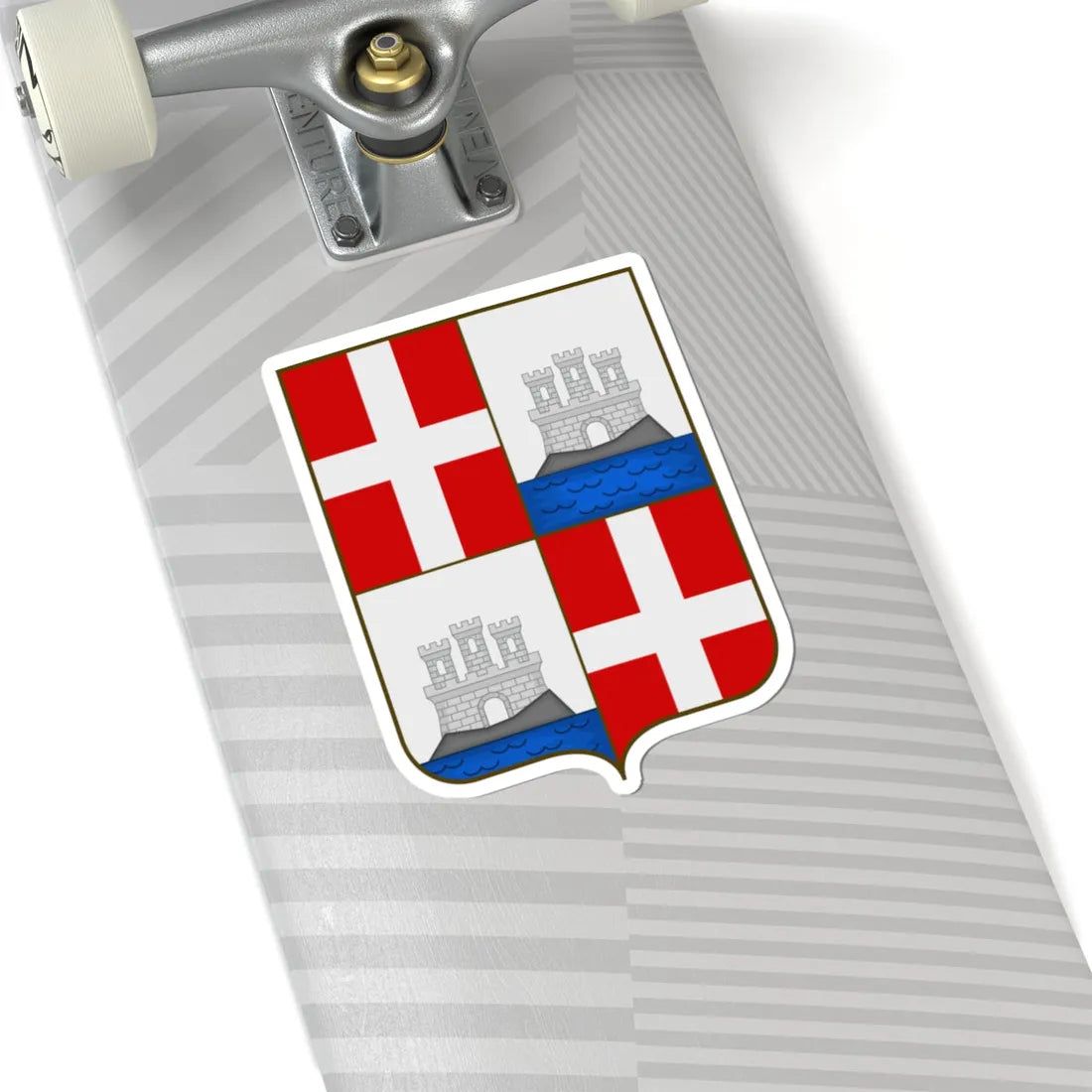 Cagliari coat of arms escutcheon (Italy) (Coat of Arms) STICKER Vinyl Kiss-Cut Decal - The Sticker Space