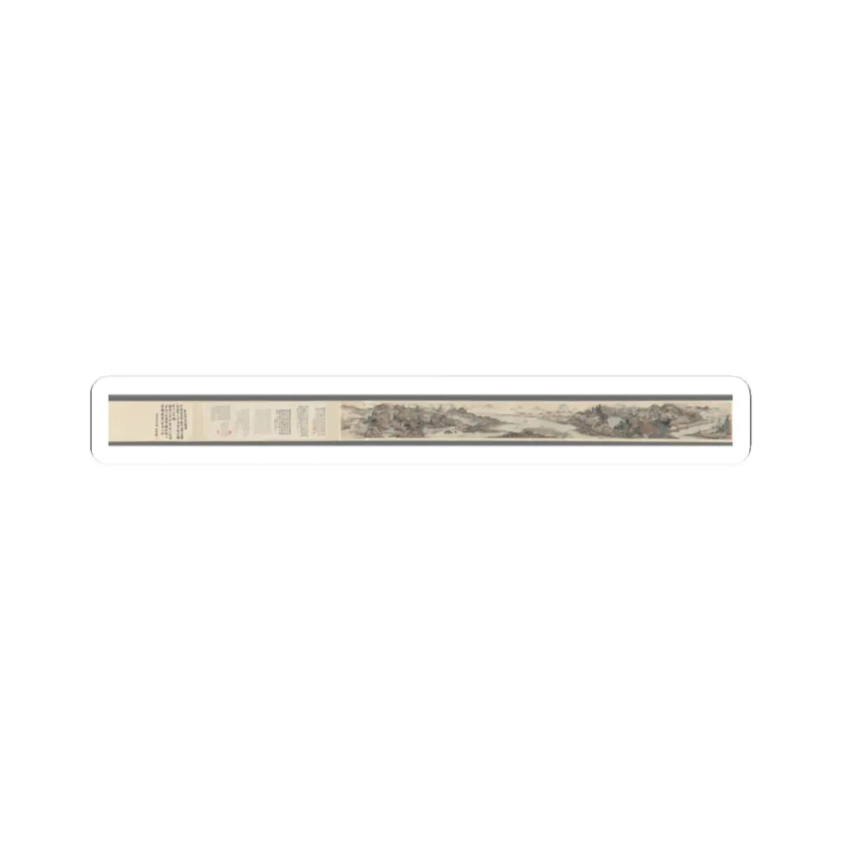 Cai Jia - Landscape in the style of Shen Zhou - 1776 v1 - STICKER Vinyl Kiss-Cut Decal