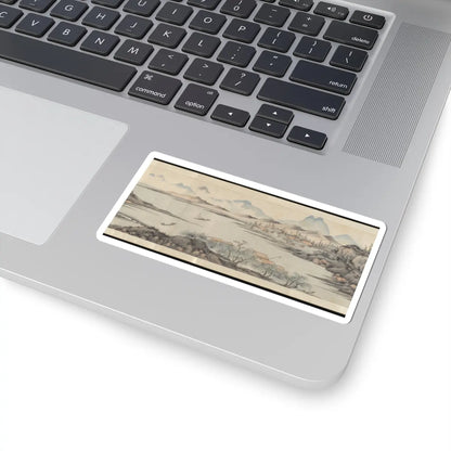 Cai Jia - Landscape in the style of Shen Zhou - 1776 v4 - STICKER Vinyl Kiss-Cut Decal
