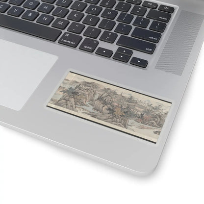 Cai Jia - Landscape in the style of Shen Zhou - 1776 v6 - STICKER Vinyl Kiss-Cut Decal