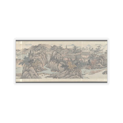 Cai Jia - Landscape in the style of Shen Zhou - 1776 v6 - STICKER Vinyl Kiss-Cut Decal