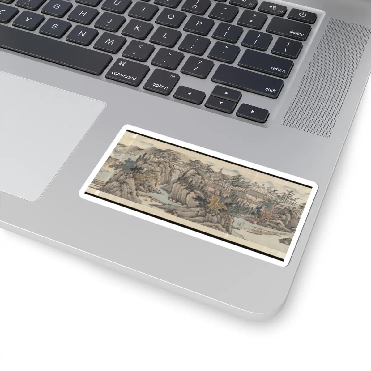 Cai Jia - Landscape in the style of Shen Zhou - 1776 v6 - STICKER Vinyl Kiss-Cut Decal