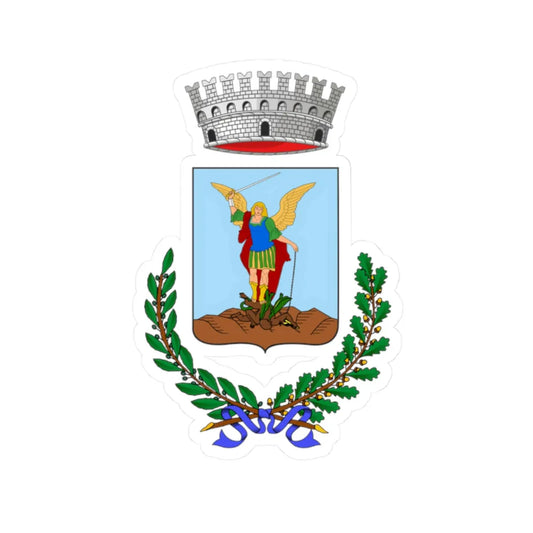 Caianello-Stemma (Italy) (Coat of Arms) STICKER Vinyl Kiss-Cut Decal 2 Inch White - The Sticker Space