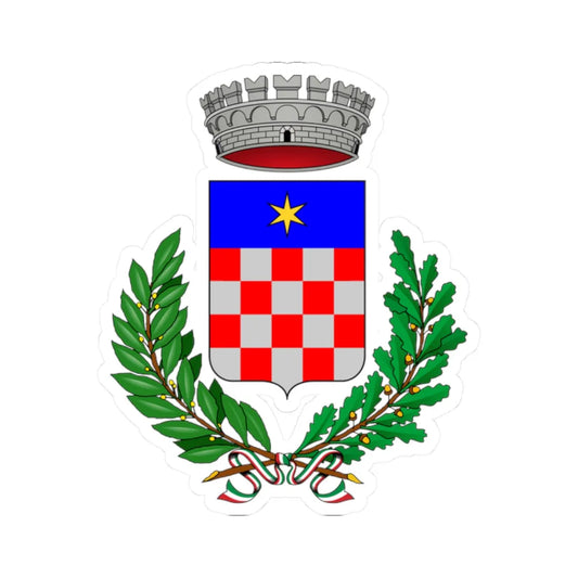 Cairate-Stemma (Italy) (Coat of Arms) STICKER Vinyl Kiss-Cut Decal 2 Inch White - The Sticker Space