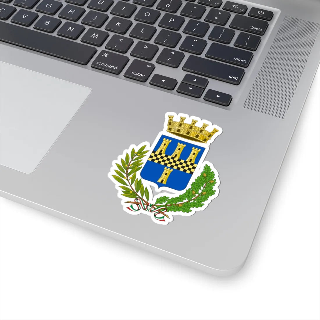 Cairo Montenotte-Stemma (Italy) (Coat of Arms) STICKER Vinyl Kiss-Cut Decal - The Sticker Space