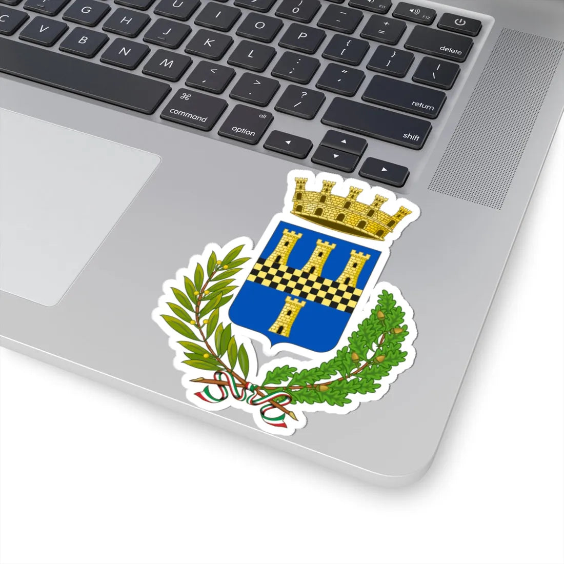 Cairo Montenotte-Stemma (Italy) (Coat of Arms) STICKER Vinyl Kiss-Cut Decal - The Sticker Space