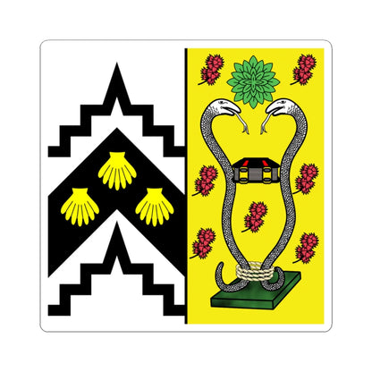 Caius College Crest square (England) (Coat of Arms) STICKER Vinyl Kiss-Cut Decal 3 Inch White - The Sticker Space